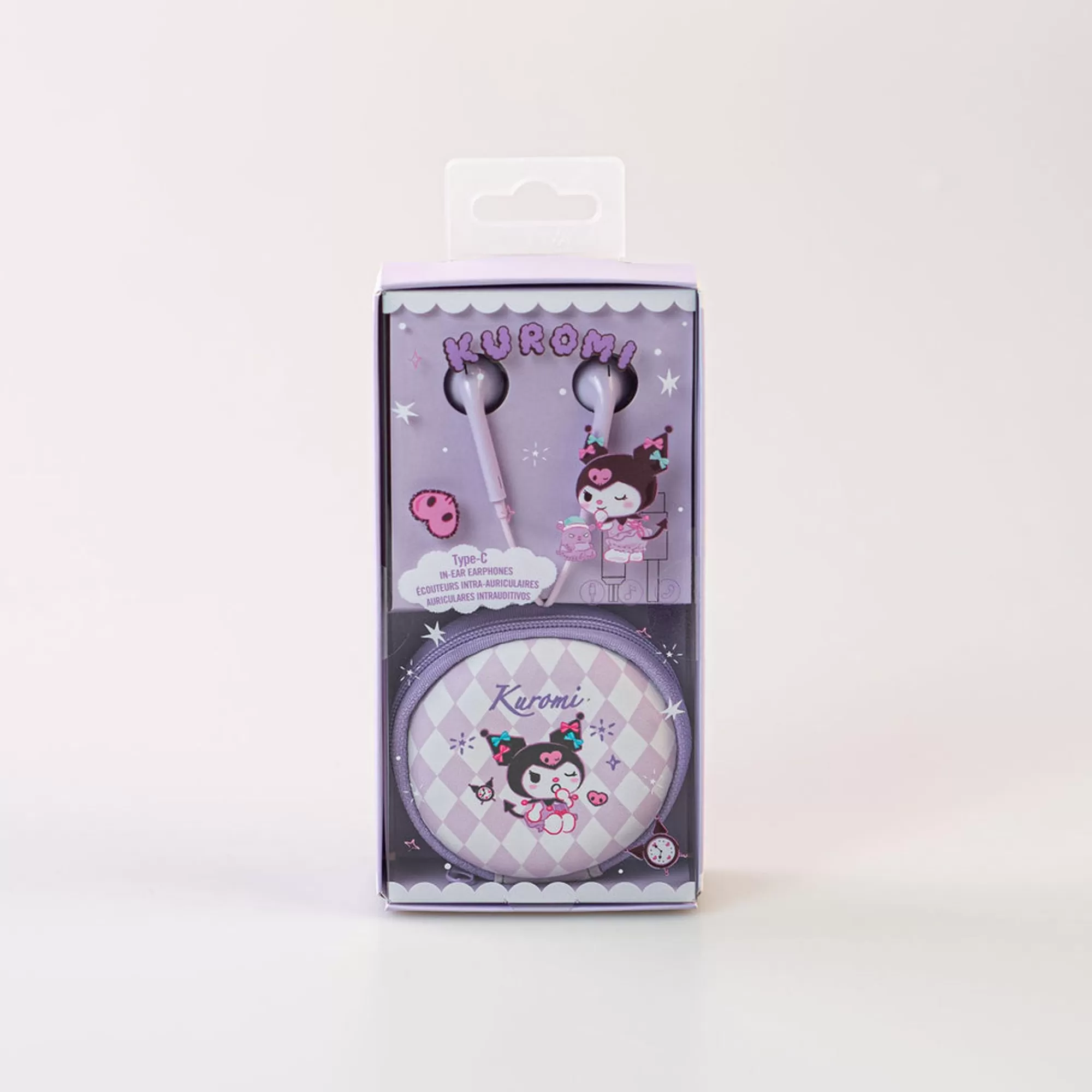 MINISO Earphones & Headphones-Auricolari Type C Kuromi - Sanrio