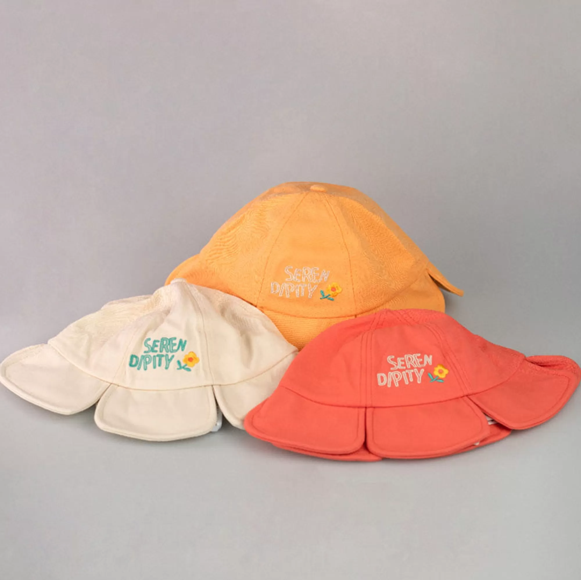 MINISO Accessori-Kids Bucket Hat A Forma Di Fiore Color Corallo