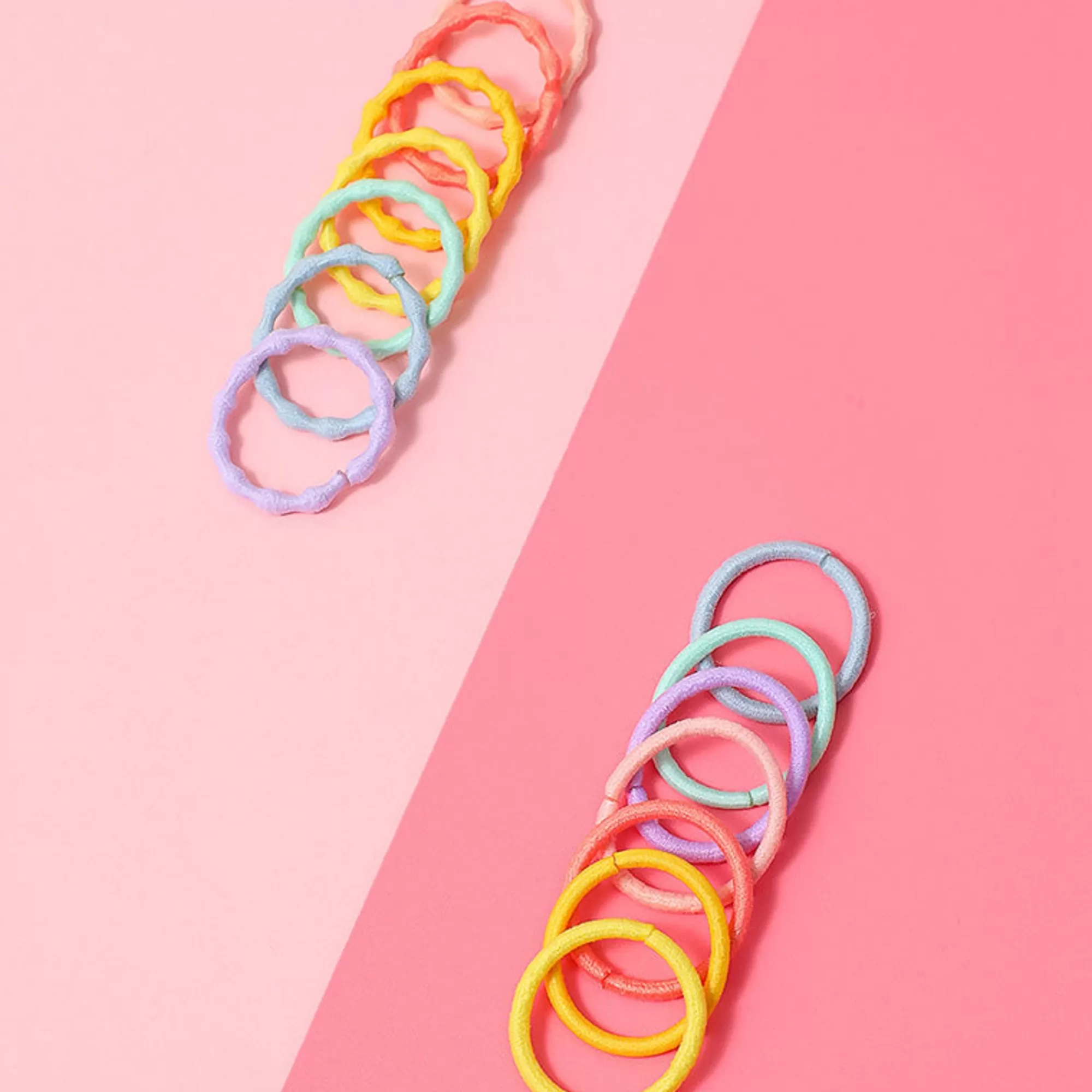 MINISO Accessori Capelli-Mini Elastici Per Capelli Colorati (100Pz)