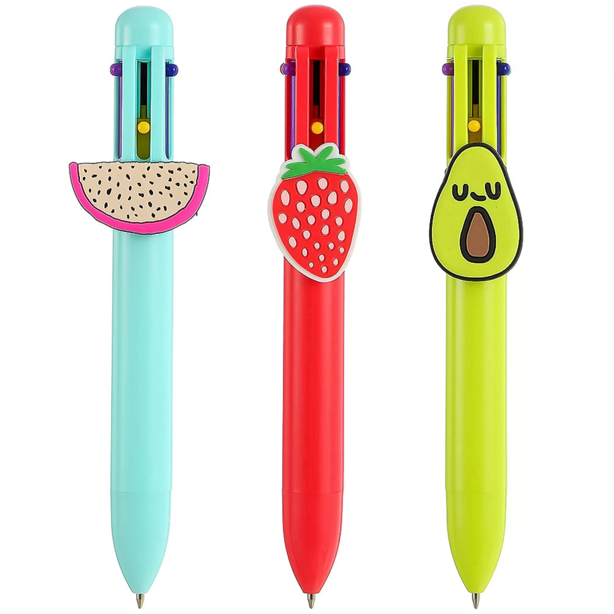 MINISO Penne E Pennarelli-Penna 6 Colori - Fruit Series (1Pz)