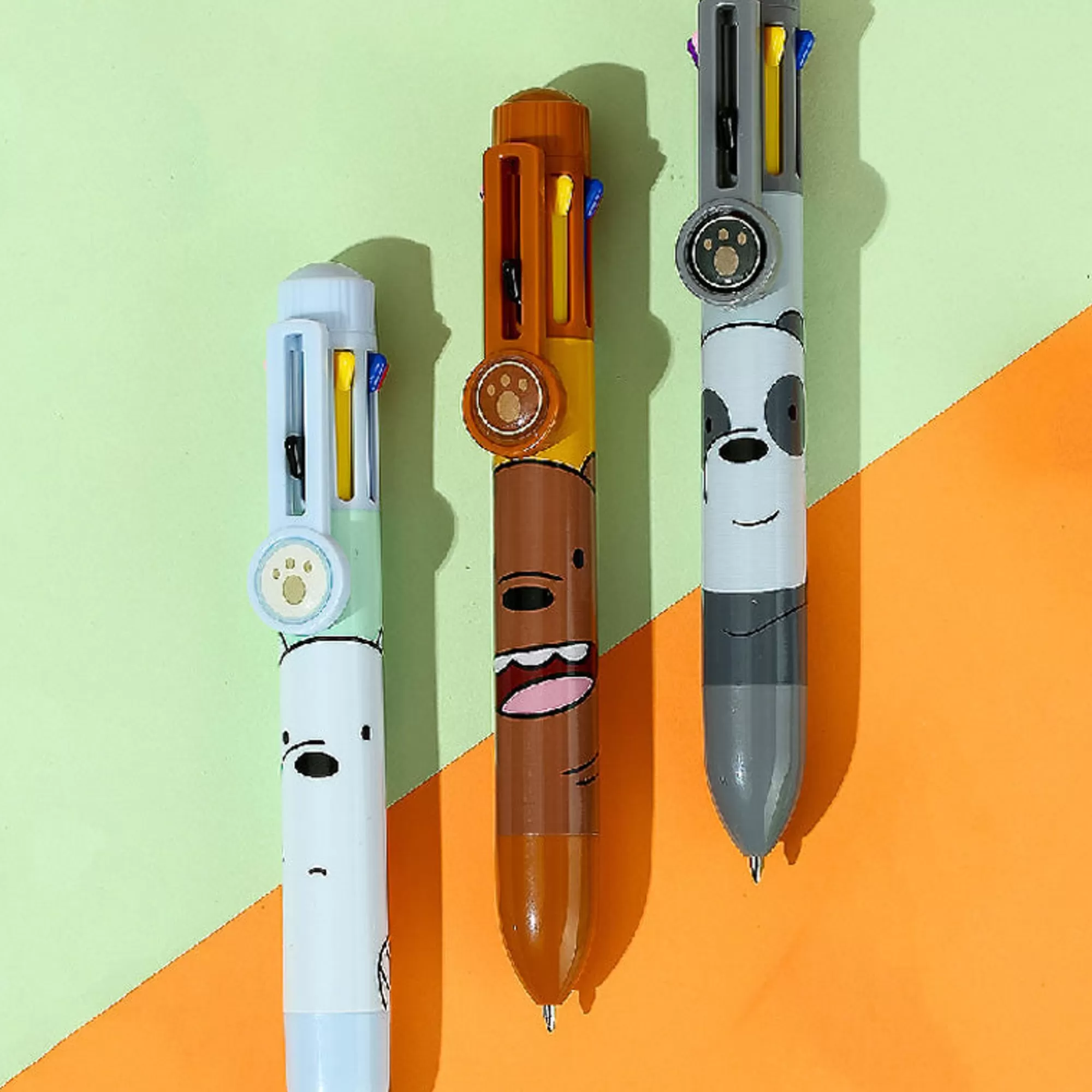 MINISO Penne E Pennarelli-Penna We Bare Bears 8 Colori (1Pz)