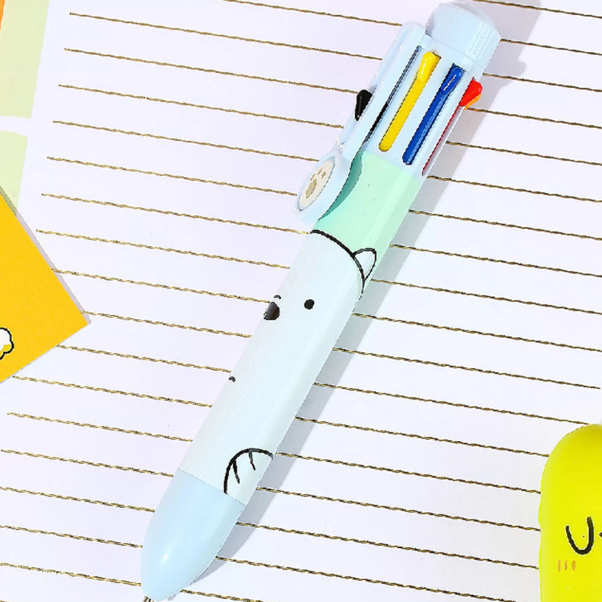 MINISO Penne E Pennarelli-Penna We Bare Bears 8 Colori (1Pz)